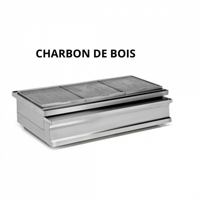 Barbecue au charbon de bois 120 cm